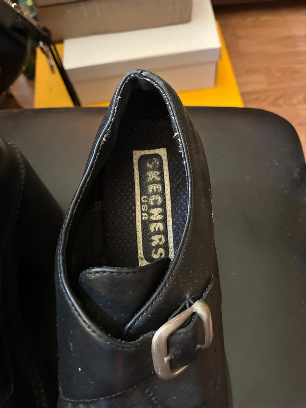Sketcher y2k buckle loafers